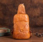 Túi Da Bò VEG Italy Cao Cấp Đeo Chéo Trước Ngực VINTAGE SBM246