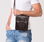 Túi Da Bò Italy Nhập Khẩu Đeo Chéo Đựng iPad - Classic SBM239