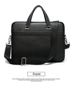 Cặp Xách Tay & Đeo chéo Da Bò Thật Đựng Laptop Bussiness Men SBM234