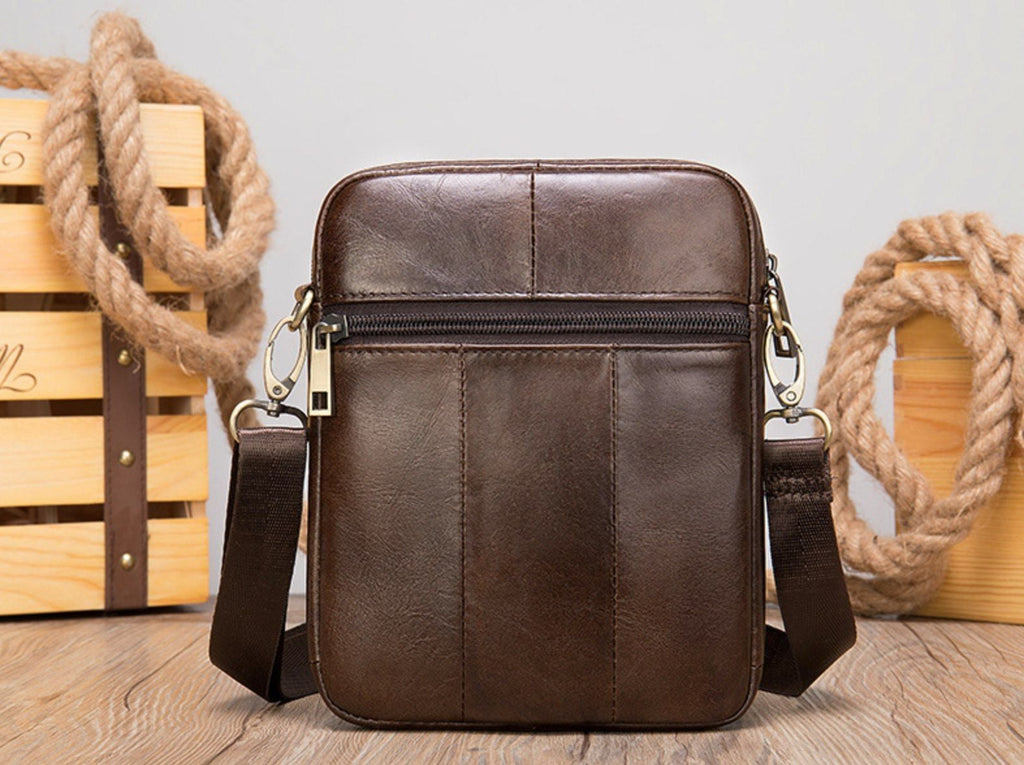 Túi Da Bò PULL UP Nhập Khẩu Đeo Chéo Đựng iPad Mini - Classic Edition TUDA SBM235