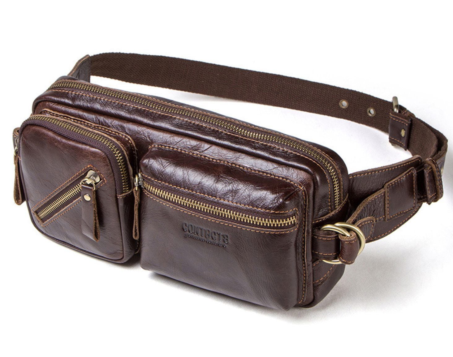 Túi Da Bò Nhập Khẩu Đeo Chéo Ngực Và Thắt Lưng SBM222