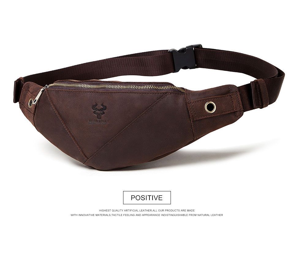 Túi Da Bò Thật Đeo Chéo Ngực Và Thắt Lưng Nhỏ Gọn SBM211