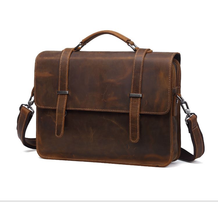 Cặp Da Thật Xách Tay Đựng Laptop Classic Style SBM199