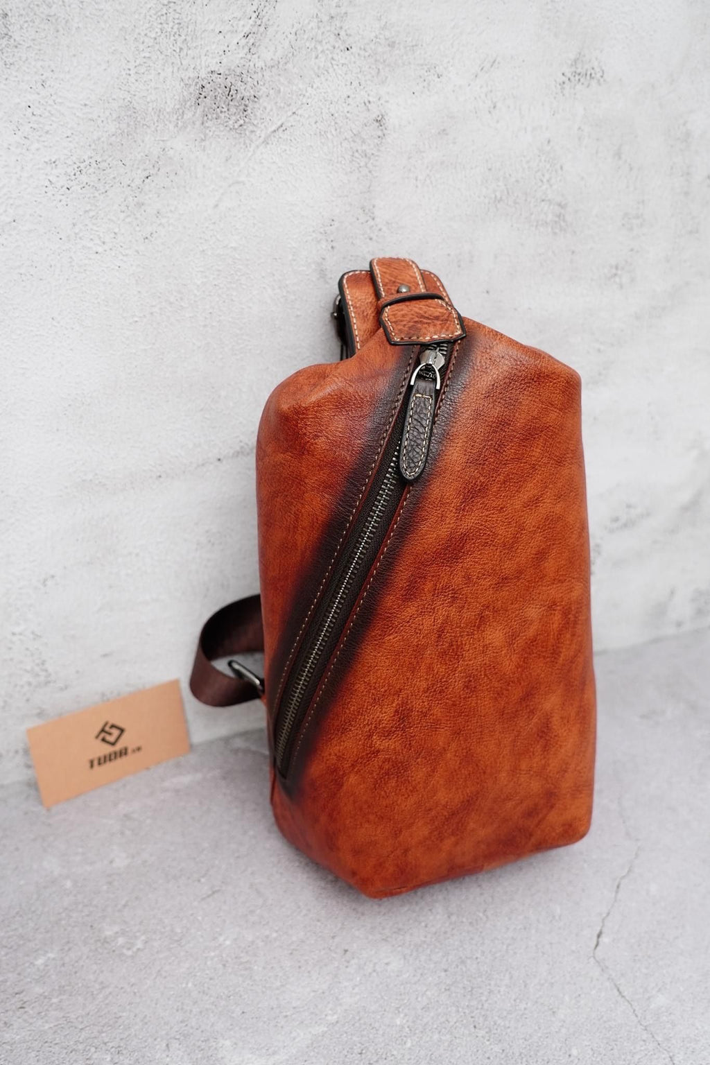 Túi Da VEG Italy Nhập Khẩu Đeo Chéo Trước Ngực VINTAGE TUDA SBM184