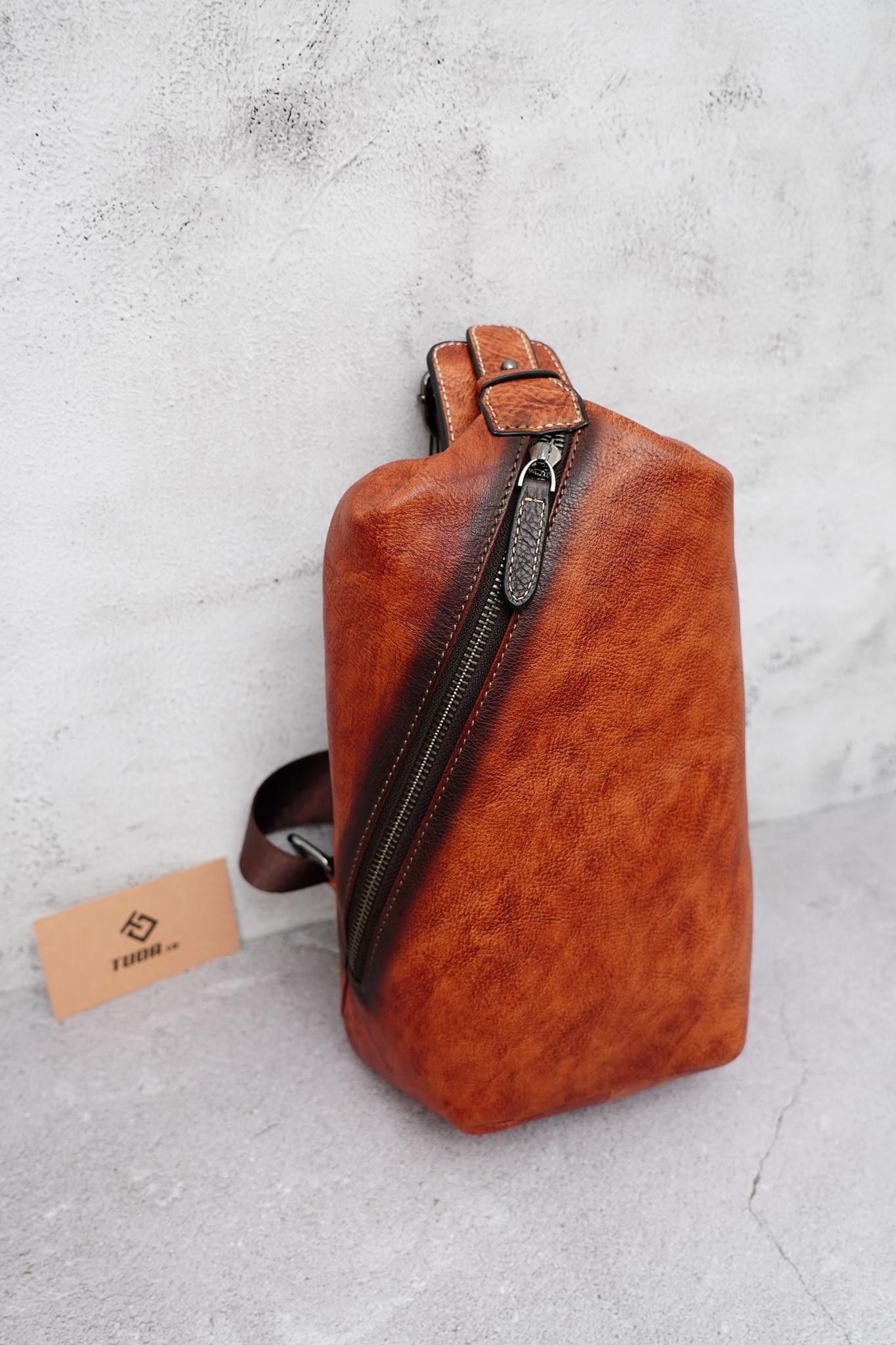 Túi Da VEG Italy Nhập Khẩu Đeo Chéo Trước Ngực VINTAGE TUDA SBM184