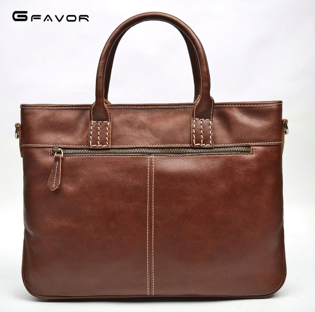 Cặp Xách Tay Da Bò VEG Nhập Khẩu Đựng Laptop RETRO TUDA SBM185