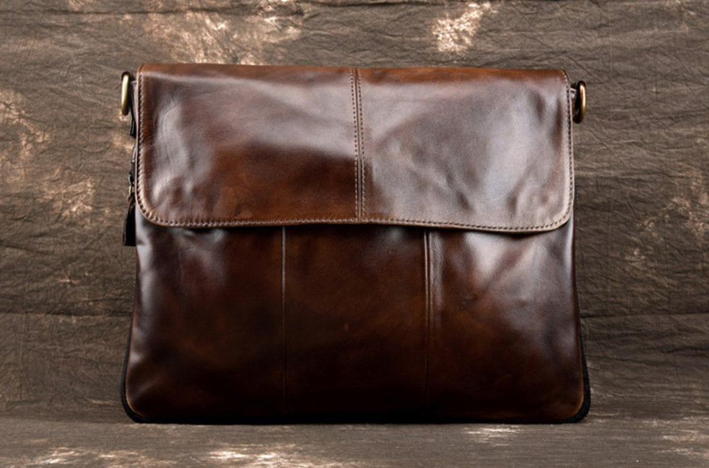 Túi Da Thật Đa Năng Đeo Chéo chứa ipad Cầm Tay Classic SBM175