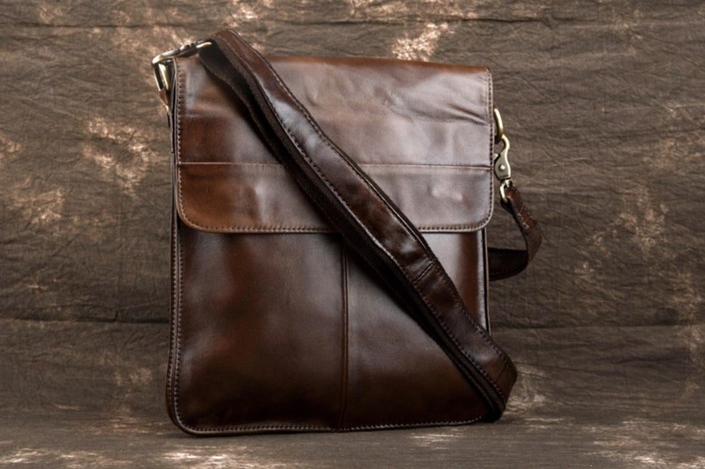 Túi Da Bò Thật Đeo Chéo Đựng IPad - Classic SBM181