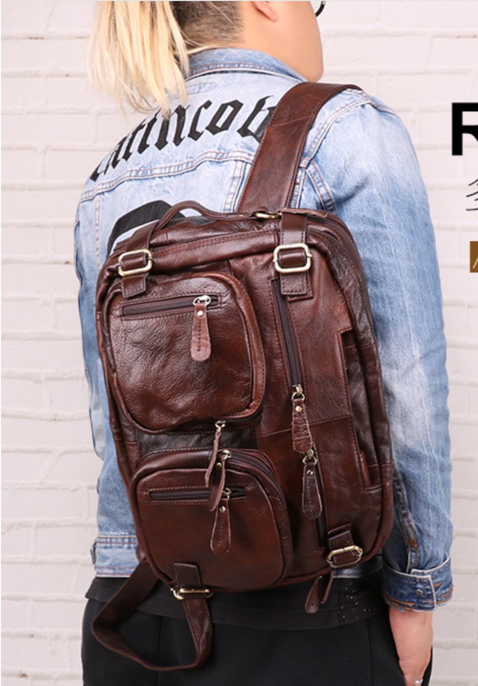 Cặp Da Bò Thật Đa Chức Năng Đựng Laptop Phong Cách VINTAGE BPL158