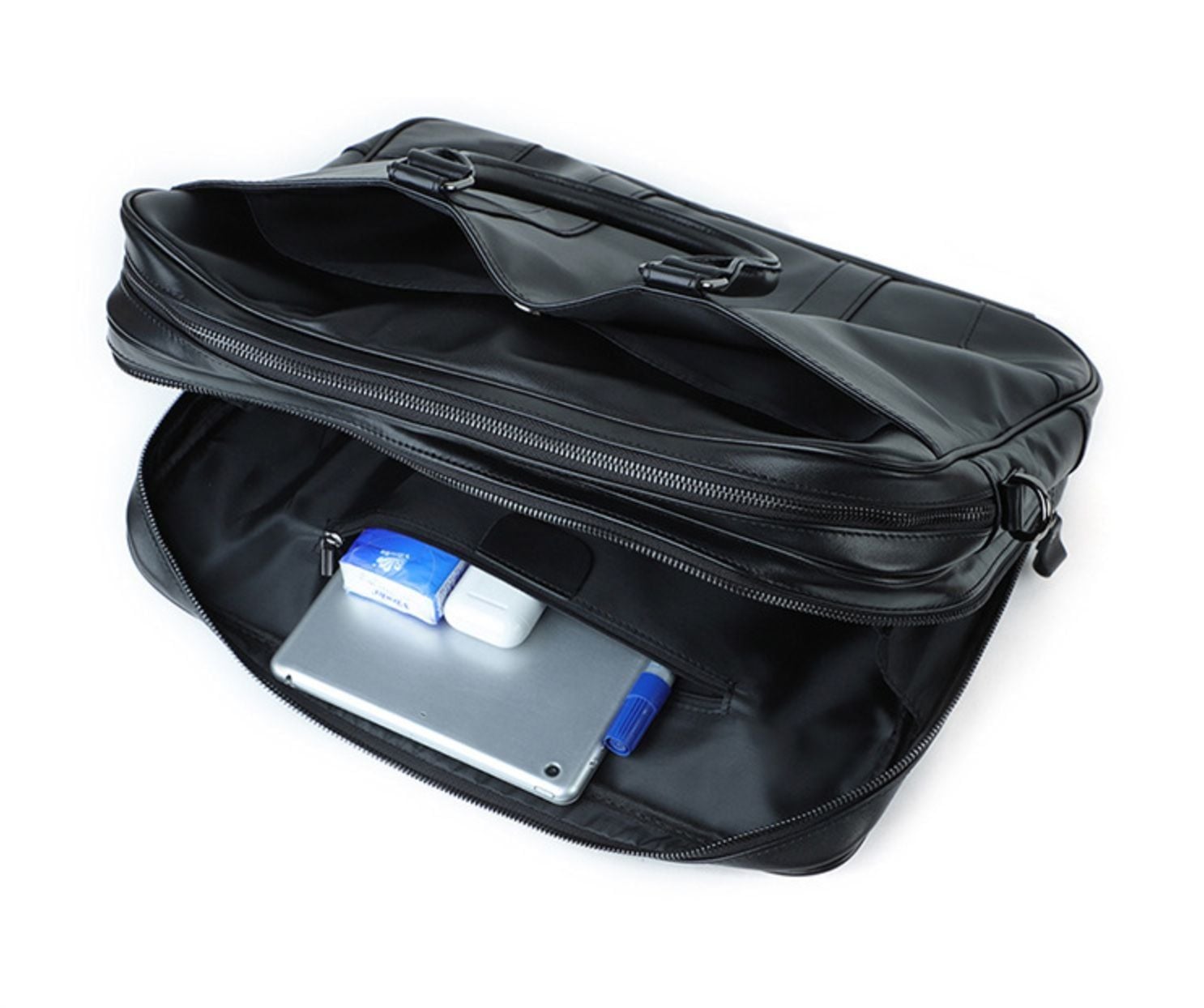 Cặp Da Bò Nappa Công Sở đeo vai & xách tay đựng laptop SBM162