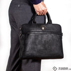 Cặp Da Bò VEG Cao Cấp Xách Tay Đựng Laptop & Hồ Sơ Bussiness Men SBM166