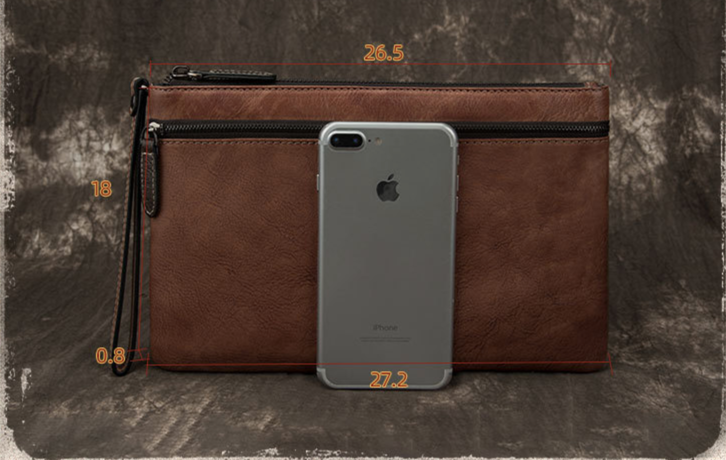 CLUTCH cầm tay da bò thật phong cách cổ điển CLH153