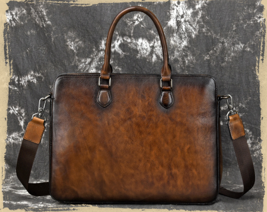 Túi da bò thật RETRO chứa laptop cho dân kinh doanh, công sở TUDA SBM152