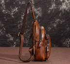 Túi da bò thật đeo chéo trước ngực SBM155