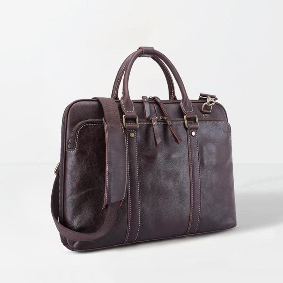 Cặp Doanh Nhân Da Bò Thật  Đựng Laptop & Hồ Sơ SBM270