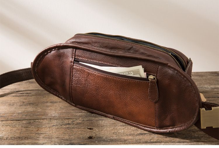 Túi Da Bò Thật đeo chéo ngực, thắt lưng Berry & Ken RETRO - Classic Edition SBM124