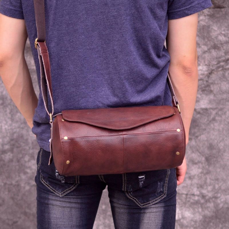 Túi trống da bò thật Berry & Ken VINTAGE SBM117