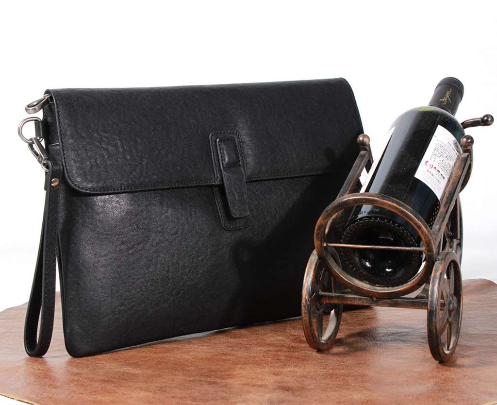 Cặp Da Bò Thật Cầm Tay Đựng Hồ Sơ & Laptop Business Style CLH347