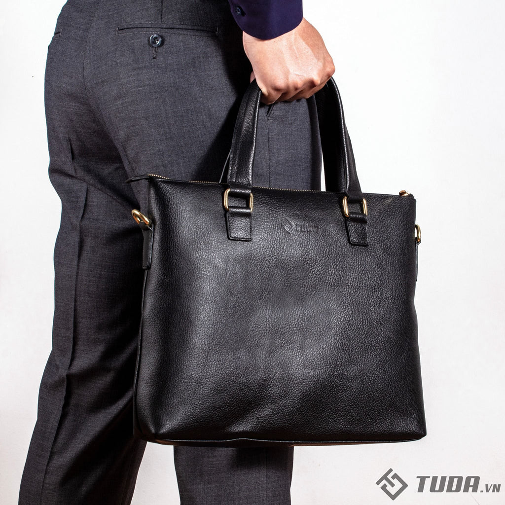 Cặp Da Công Sở Đựng Laptop & Hồ Sơ Da Bò Hạt TUDA SBM338