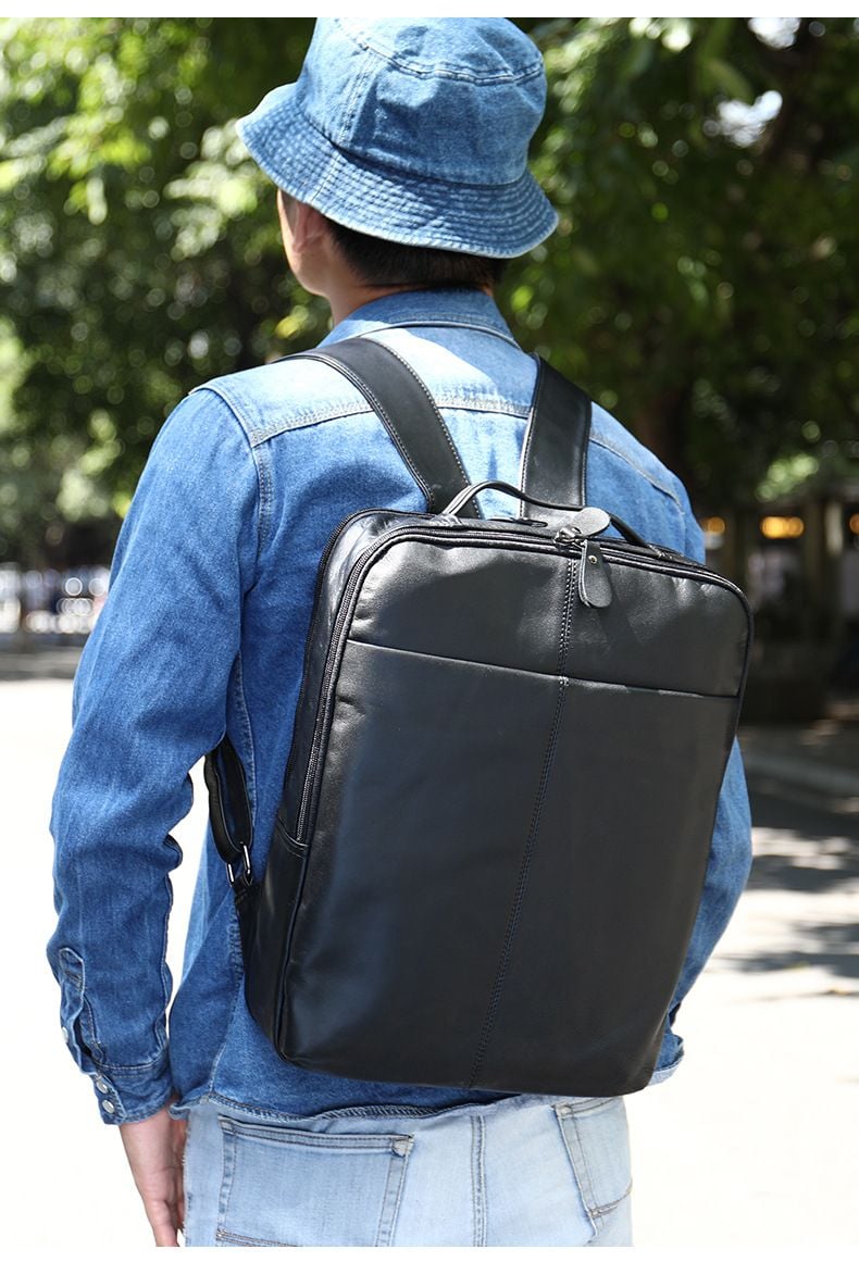 Balo Da Bò Thật VINTAGE Cao Cấp Đa Chức Năng TUDA BPL343