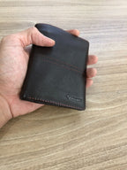 Ví Da Bò NAPPA Phối Chỉ Đứng Phong Cách Sang Trọng W331