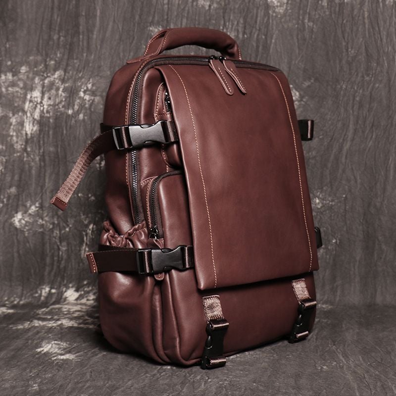 Balo Da Bò Thật RETRO chứa laptop Đa Chức Năng BPL302