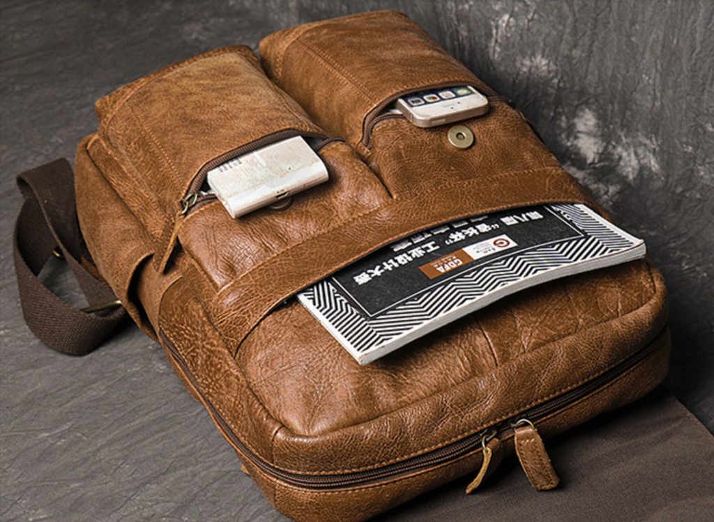 Balo Du Lịch Da Bò Thật RETRO Chứa Laptop Đa Chức Năng BPL311