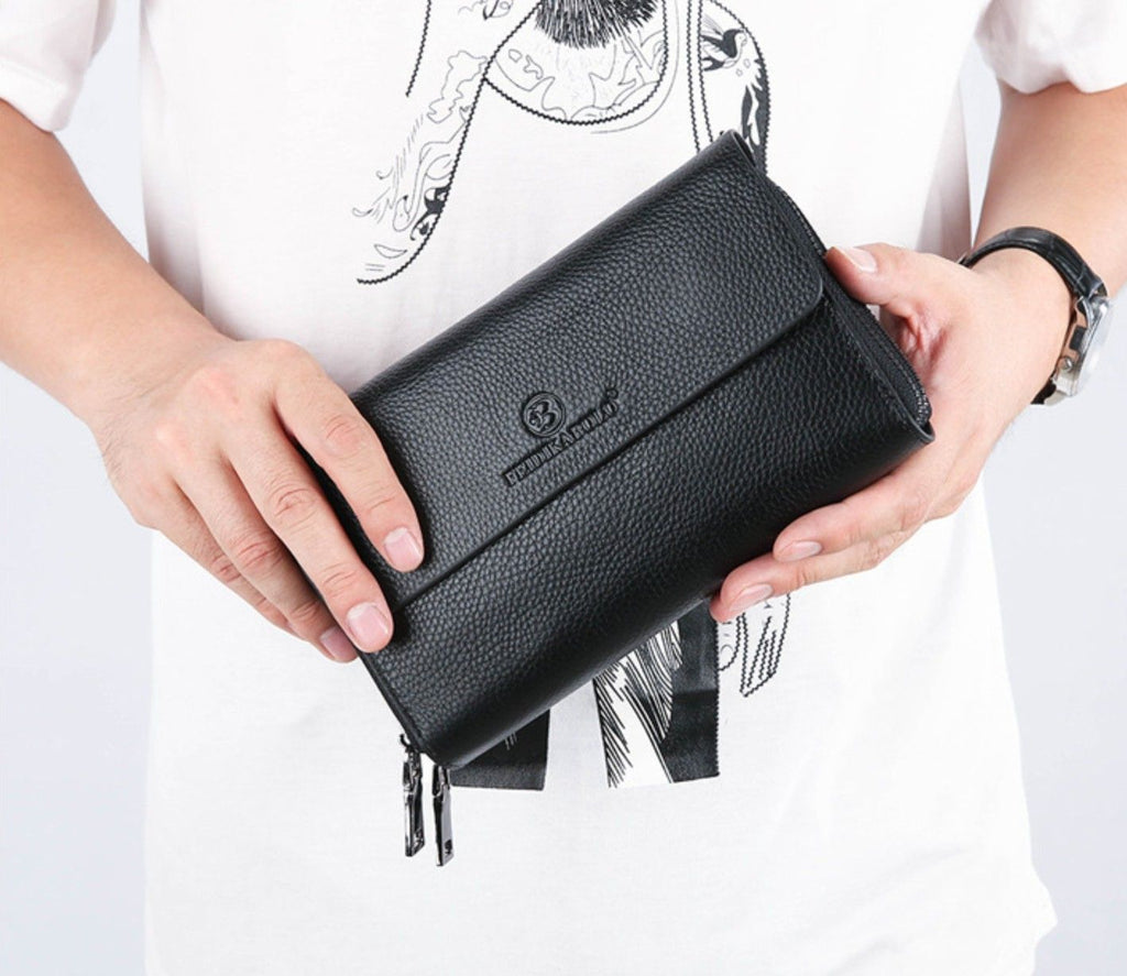 Ví Cầm Tay CLUTCH Nam Da Bò Thật FEIDIKA Luxury CLH310