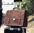 Cặp Da Công Sở Da Bò Sáp Italy Cao Cấp Đựng Laptop RETRO SBM324