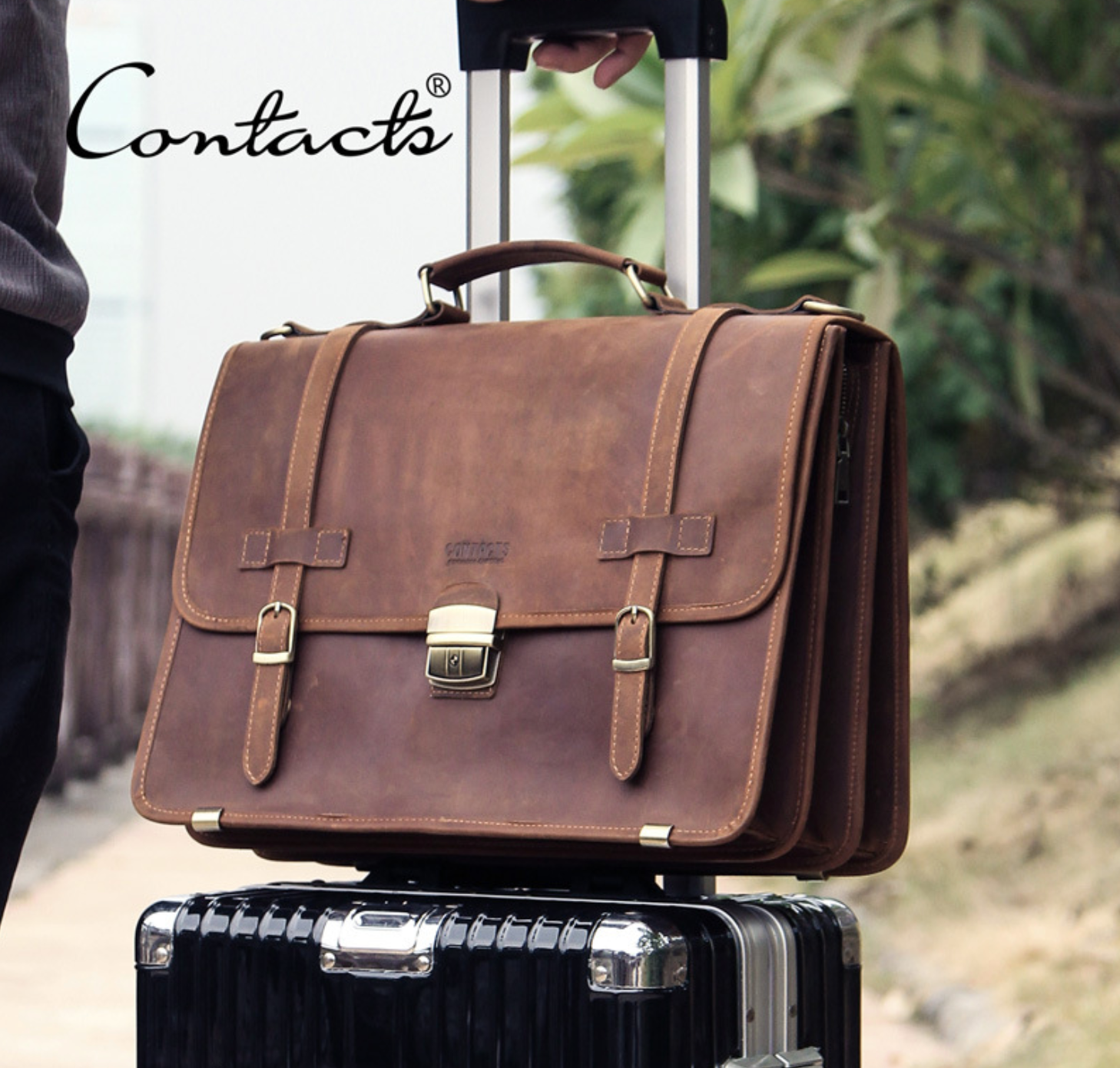 Cặp Da Công Sở Da Bò Sáp Italy Cao Cấp Đựng Laptop RETRO SBM324