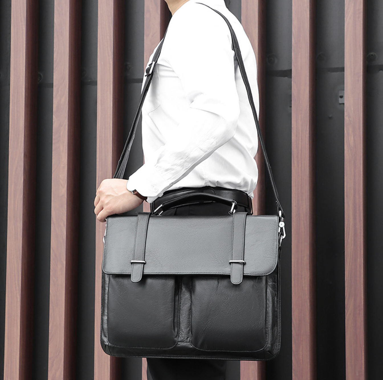 Cặp Da Công Sở Cao Cấp Da Thật Đa Năng Đựng Laptop & Hồ Sơ TUDA SBM326