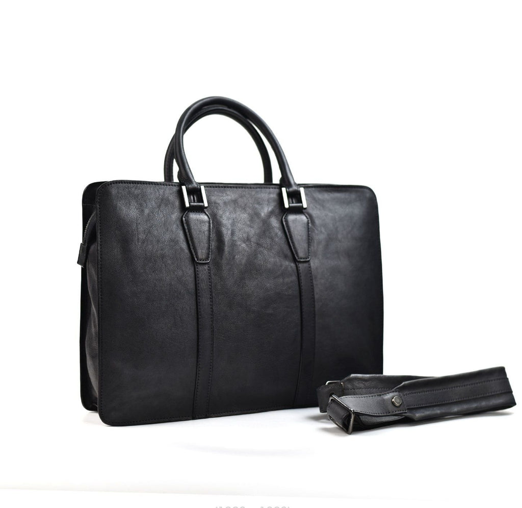 Cặp Da Bò VEG Patina Italy Cao Cấp Xách Tay Đựng Laptop & Hồ Sơ Bussiness Men SBM282