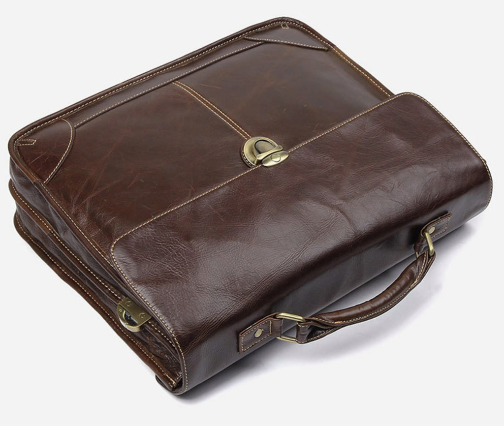 Cặp Da Doanh Nhân RETRO Cao Cấp Đựng Laptop & Hồ Sơ TUDA SBM266