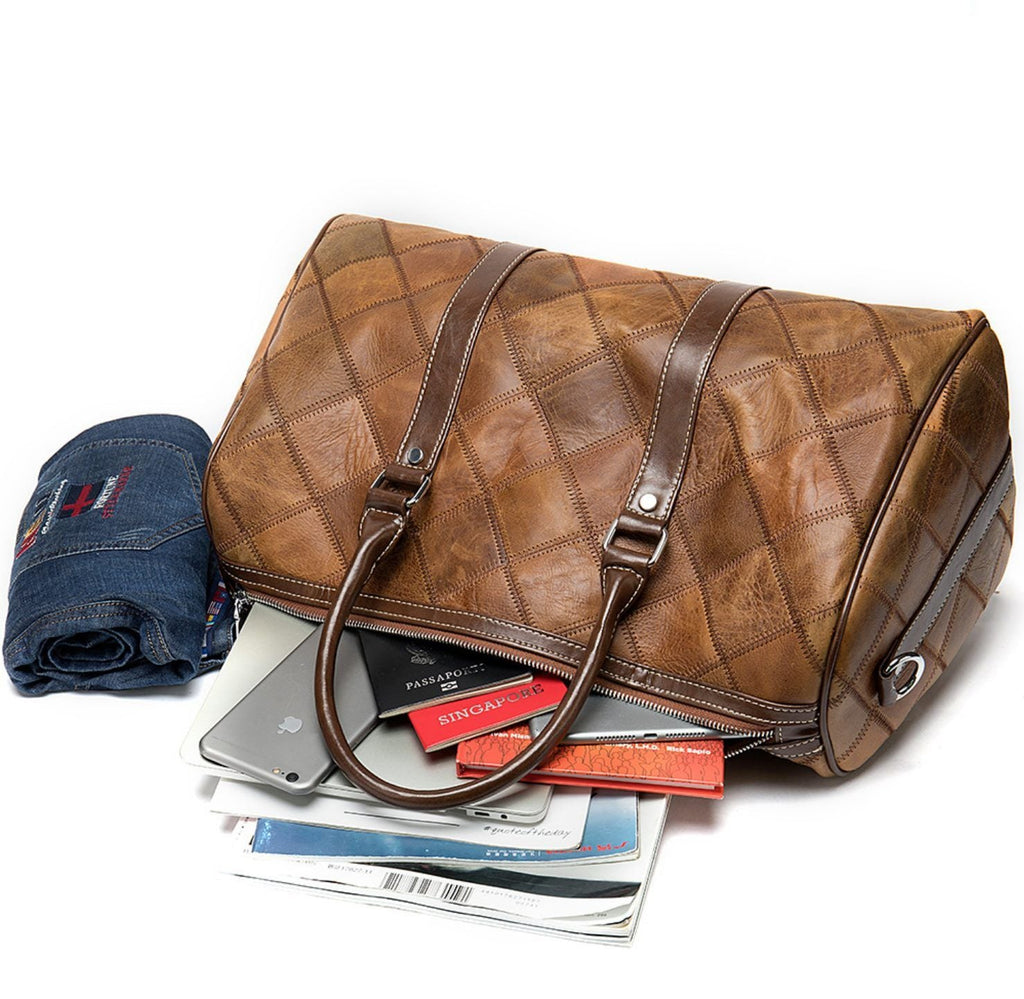 Túi Du Lịch Da Bò Thật Nhập Khẩu TBL264