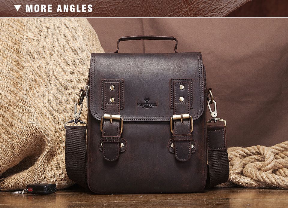 Túi Da Bò Italy Nhập Khẩu Đeo Chéo Đựng iPad - Classic SBM239