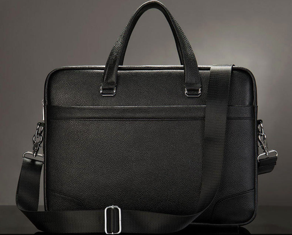 Cặp Xách Tay & Đeo chéo Da Bò Thật Đựng Laptop Bussiness Men SBM234