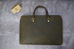 Cặp Da Doanh Nhân Da Bò Sáp Nhập Khẩu Xách Tay Đựng Laptop & Hồ Sơ Classic Edition SBM232