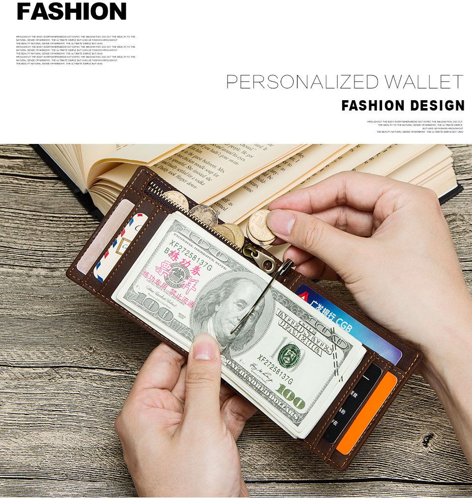 Ví Da Bò RETRO CLIP Nhập Khẩu Classic Edition W231