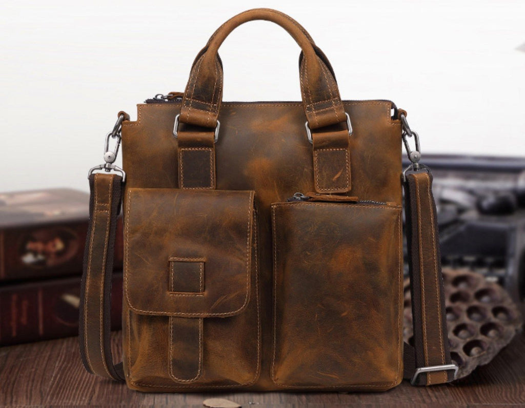 Túi Da Bò Thật Đựng Laptop Phong Cách Doanh Nhân RETRO SBM200