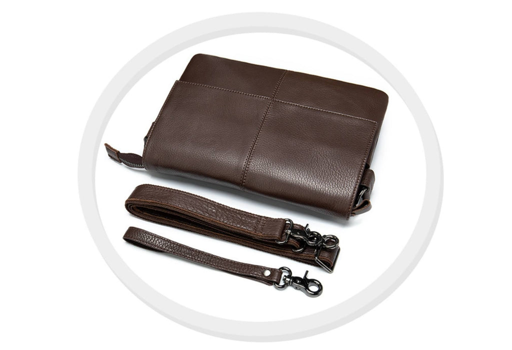 Túi Da Bò Thật Đeo Chéo & Clutch Cầm Tay Đựng IPad - Classic SBM188