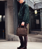 Cặp Xách Tay Công Sở Da Bò Thật Đựng Laptop Classic Edition SBM187