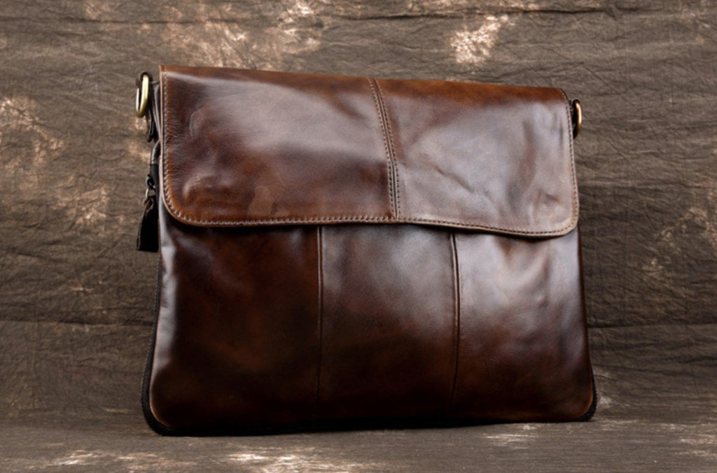 Túi Da Thật Đa Năng Đeo Chéo chứa ipad Cầm Tay Classic SBM175