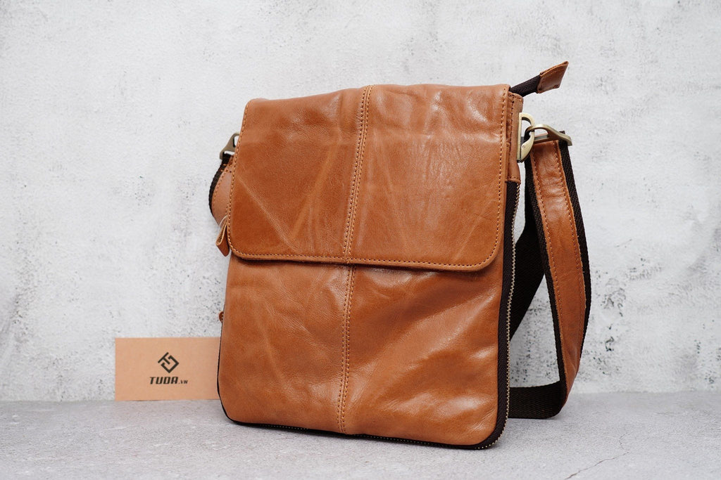 Túi Da Bò Thật Đeo Chéo Đựng IPad - Classic SBM180