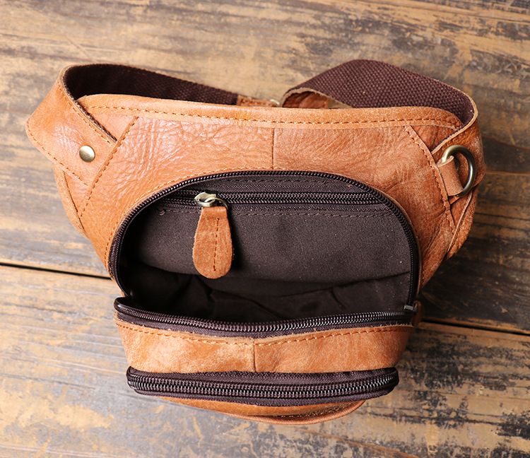 Túi Da Bò Thật đeo chéo ngực thắt lưng Modern Style SBM138