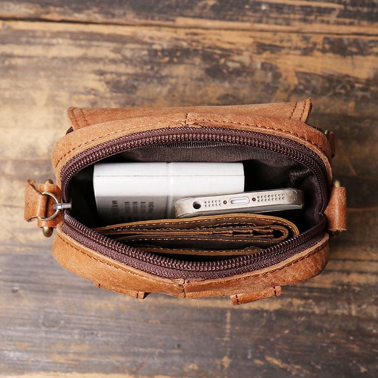 Túi da bò sáp đeo chéo và thắt lưng TUDA SBM143