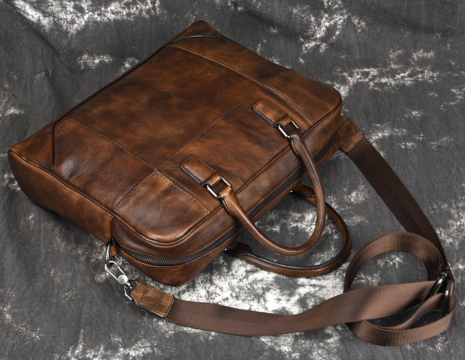 Túi da bò thật RETRO chứa laptop cho dân kinh doanh, công sở SBM151