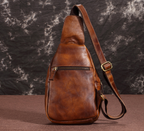 Túi da bò thật đeo chéo trước ngực SBM155