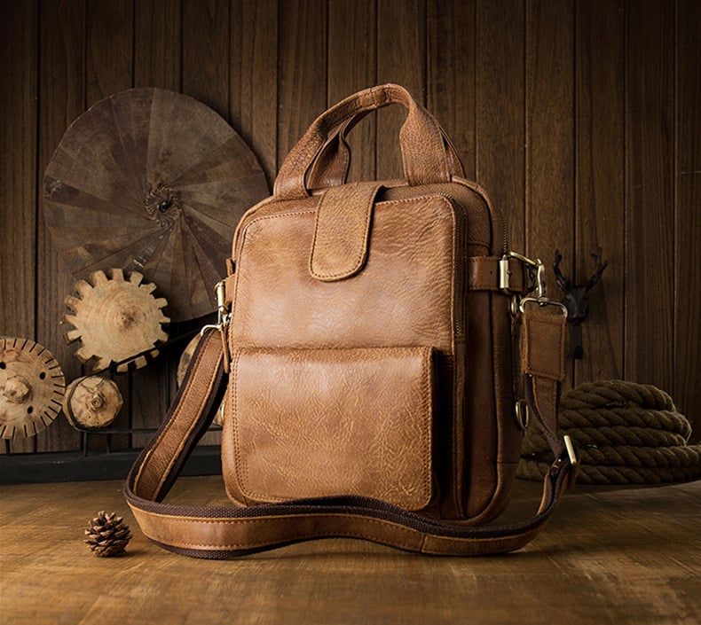 Túi da bò thật đựng laptop phong cách doanh nhân RETRO SBM157