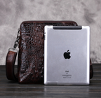 Túi Da Bò Thật Dập Vân Cá Sấu đựng ipad Berry & Ken RETRO - SBM129