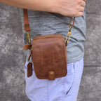 Túi da bò thật nhỏ gọn Berry & Ken RETRO - Classic edition SBM113